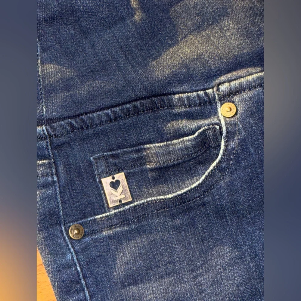 Belle by Kim Gravel Dark Blue Skinny Jeans - Picture 13 of 16